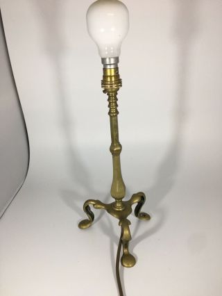 Vintage/antique Solid Brass Bedside/table Lamp