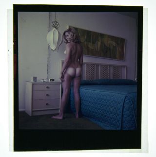 Bunny Yeager 1960s Camera Color Transparency Pretty Nude With Cute Tan Lines Mod 2