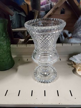 Waterford Master Cut Crystal 10 " Thistle Vase - Vintage (rare Size)