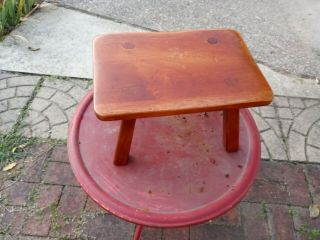 Vintage Cushman Colonial Creation Maple Footstool Stool 9038