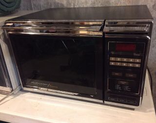 Vintage Retro 1984 Amana Radarange Rr - 810 Chrome Classic Microwave Oven -