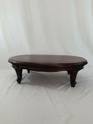 Antique Victorian Hand Carved Wood Sofa Coffee Table Doll Child Size