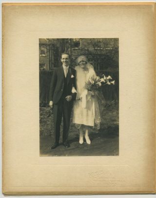 A Bride & Groom Vintage 1930 