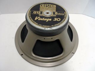 Celestion Vintage 30 12 " Speaker England Uk 444 Cone Guitar Loudspeaker 8 Ohm D