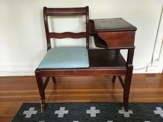 Vintage/antique Gossip Bench,  Telephone Table