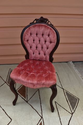 Kimball Victorian Style Slipper Back Parlor Chair