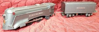 Lionel 1689e Vintage Black O Scale O27 Steam Locomotive & Tender Train Gunmetal