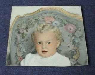 Antique Hand Tinted Baby Cabinet Photo