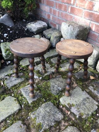 Vintage French Milking Stools For Claudiafleur.