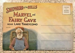 Vintage Postcard Folder - Shepherd Of The Hills Marvel Fairy Cave -