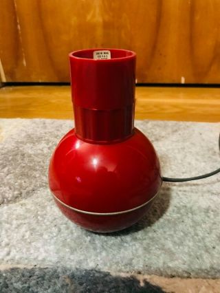 Rare Vintage George Kovacs Wobble Table Lamp In Red - Retro Mid Century Modern