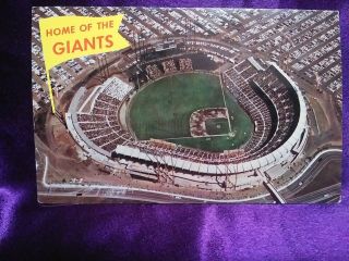 Vintage Postcard Home Of The Giants Candlestick Park San Francisco Ca -