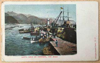 Vintage Postcard Of Santa Cruz De Tenerife The Mole (6)