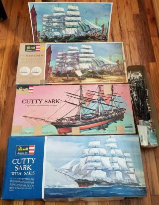Vintage Revell Thermopylae & Cutty Sark Clipper Ship Models