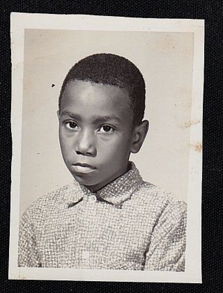 Antique Vintage Photograph Adorable Little African American Child