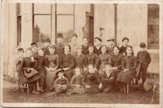 Victorian Cabinet Photograph Of A School Group?? By T.  Wells Of Alton