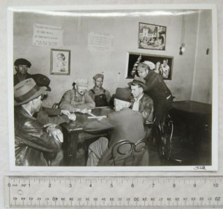 C.  1930/40s Photo Of Domino Game U.  S.  A.