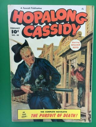 1950 Fawcett Hopalong Cassidy Comic Book 40 Fine