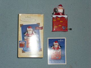 Hallmark Collector Ornament 2004 Pop Goes the Santa 2 Jack in the box musical 3