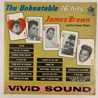 James Brown Lp The Unbeatable 16 Hits King Mono Black Label Ex 143