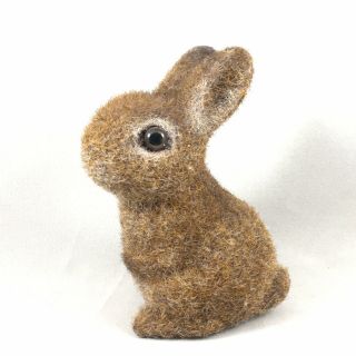 Vintage Josef Originals Furry Flocked Fuzzy Bunny Rabbit Japan Decor EASTER 2