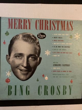 Bing Crosby Merry Christmas 1945 78 Rpm Album With The Andrews Sisters