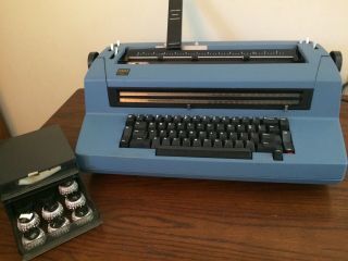 Ibm Correcting Selectric Iii Electric Typewriter Vintage Rare Blue