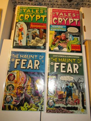 Ec Terror/horror Tales From The Crypt 1,  2 Haunt Of Fear 1,  2 Nm,  Cooper Age Comic