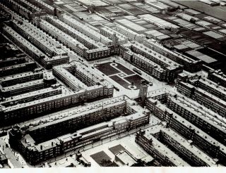 1939 Vintage Photo Aerial View Housing Projects In City Of Amsterdam Netherlands