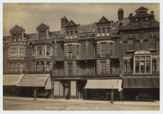 A Fine 19th Century Albumen Photograph Of Devonshire Road Bexhill C9