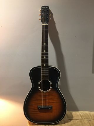 Vintage Silvertone Model 319 Acoustic Guitar,  Sunburst,  Usa