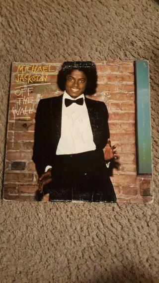 Michael Jackson Off The Wall 1979 Vinyl Lp W/slip Cover