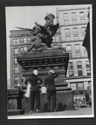 Press Photograph 1937 Cleveland Oh Public Square Soldiers & Sailors Monument 781