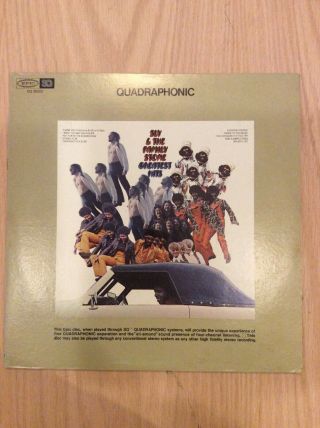 Sly And The Family Stone - Greatest Hits Lp - Quadraphonic Eq30325 Great Shape