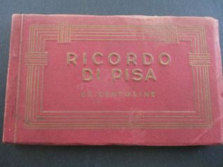 Vintage Booklet Of 20 Postcards From About 1920 - Pisa,  Italy -