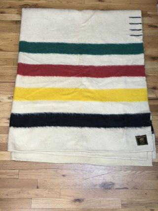 Vintage Early’s Witney Point Wool Blanket 90.  5x73.  5 Inches