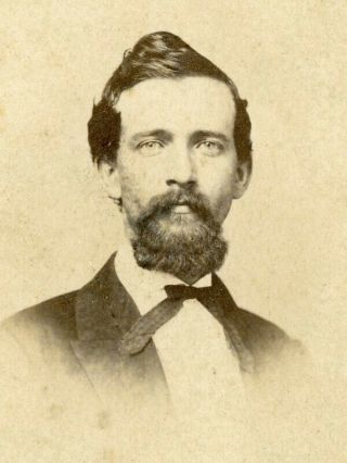 1860s Cdv Gentleman With Goatee By Troxell & Brother Of St Louis Missouri