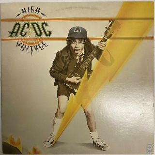 Very Good Ac/dc High Voltage Vinyl Record