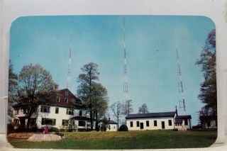 York Ny Nyc Brooklyn Bethel Wbbr Radio Transmitter Postcard Old Vintage Card