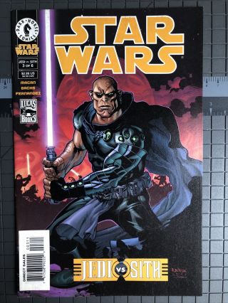 Star Wars: Jedi Vs Sith 3 (dark Horse,  2001) 1st Cover App Of Darth Bane