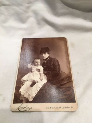 Cabinet Card Photo Victorian Dress Family Canton,  Oh 273s