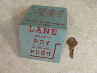 Lane Cedar Chest - Replacement Key - Vintage Lane Chest Key - Lock 