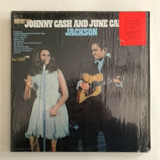 Johnny Cash And June Carter: Jackson Lp Usa Vintage Country Columbia 1970 Vg,