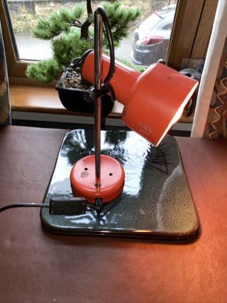 Vintage Retro Anglepoise Lamp Orange