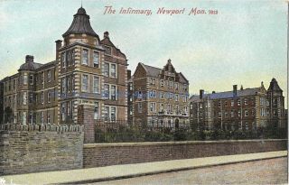 Wales Newport The Infirmary Vintage Postcard 26.  7