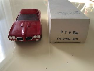 Vintage Gto 500 Cardinal Red Boxed Dealer Dealership Promo Car