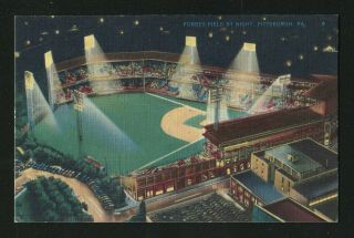 Pirates - Pittsburgh Forbes Field 5½x3½ Vintage Postcard: Vg,  Pencil 124 - 3