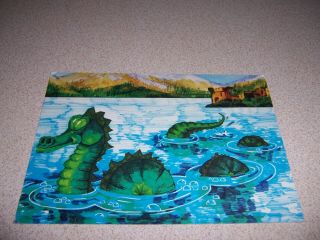 1970s Nessie The Loch Ness Monster Vtg Art Postcard