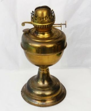 Antique Brass Oil Lamp Or Lantern Marked Duplex Made In England 12 " Tall