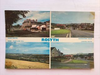Vintage Postcard,  Rosyth,  Multi View,  1968